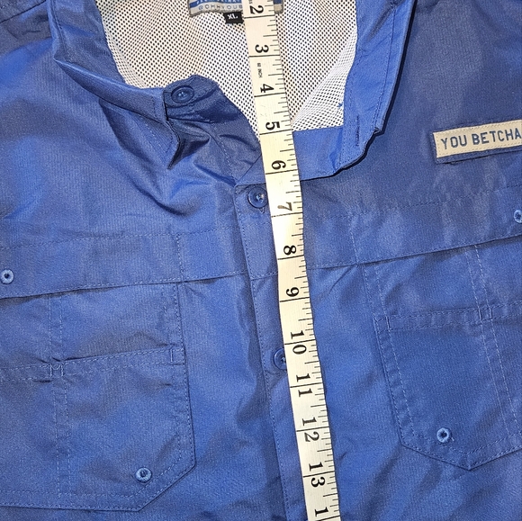 You Betcha short sleeve xl button down utility shirt. - Picture 8 of 9